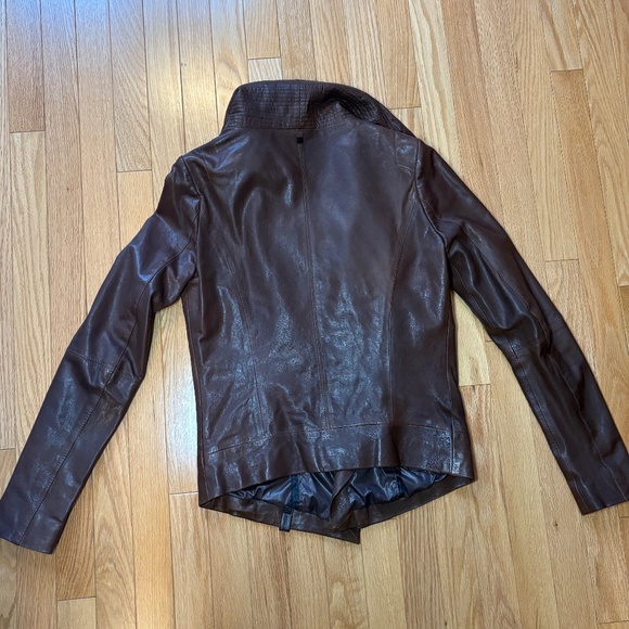 Rudsak Leather Jacket, Brown, Size Small - Picture 11 of 15